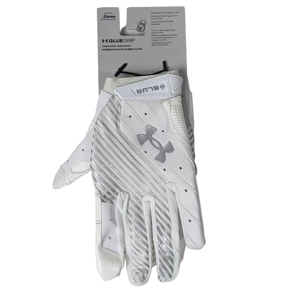 Under Armour‎ Mens UA BLUR Football Glove for Skill Players Gluegrip Gloves sz L - Picture 1 of 11